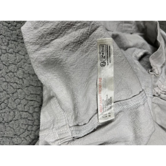 Free People Shorts Womens Small Gray Paperbag Waist Tie Belt Cuffed Pockets - Picture 8 of 13